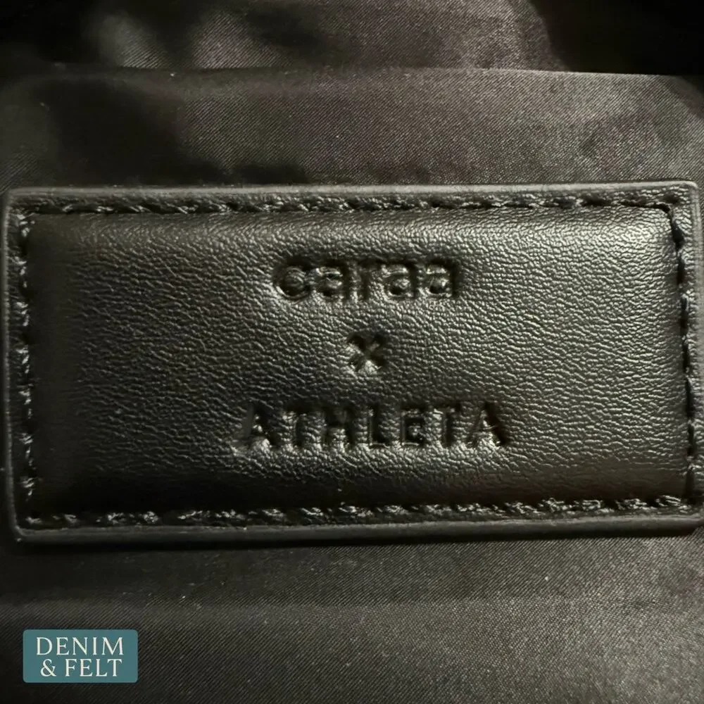 Caraa x Athleta Commuter Backpack Silver Nylon Laptop Travel Gym Work‎ Bag